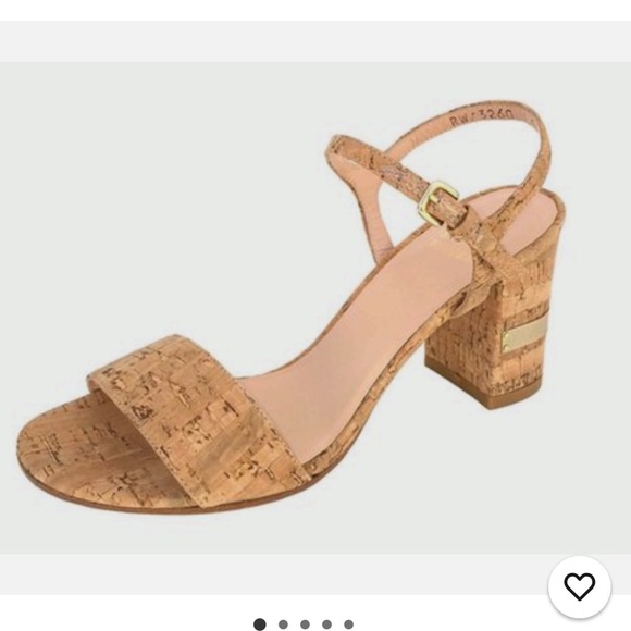 Stuart Weitzman Cork Block Heel Sandals - Picture 3 of 10
